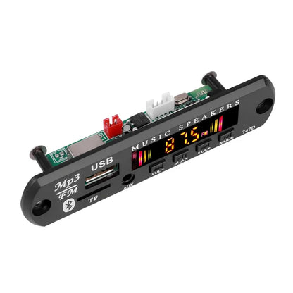 Bluetooth 5.0 Car Kit Wireless MP3 Decoder Board Audio 9V-12V WMA Car Music Player Module Lossless Audio USB AUX TF Radio