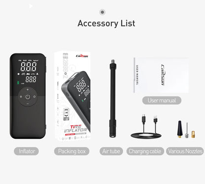 Air Compressor 12v Air Pump For Car Portable Tyre Inflator Electric Motorcycle Pump Air Compressor For Car Motorcycles Bicycles