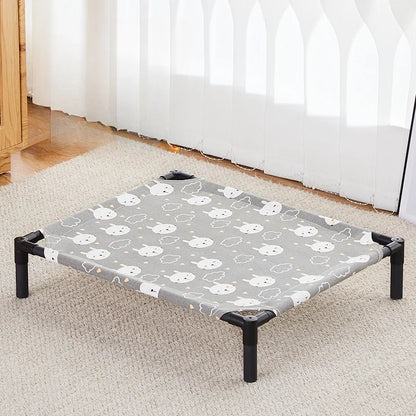 Elevated Bed for Dogs Folding Pet Camping Bed Cat House Portable Removable Washable Four Seasons Dog Kennel Puppy Beds