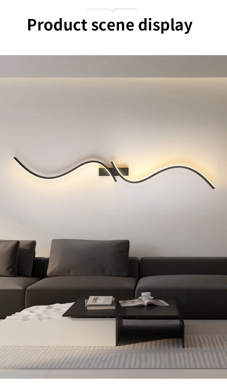 Modern Wall Lamp Letter LED Decorative Lights Nordic Living Room Wall light Corridor Hang Lamp Home Decoration Lighting Fixtures
