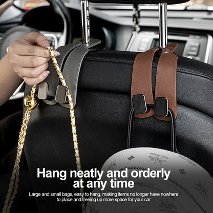 Double Hook Car Seat Back Hook Hide Storage Vehicle Interior Car Rear Bag Hanging Holder Car Tools Organizer