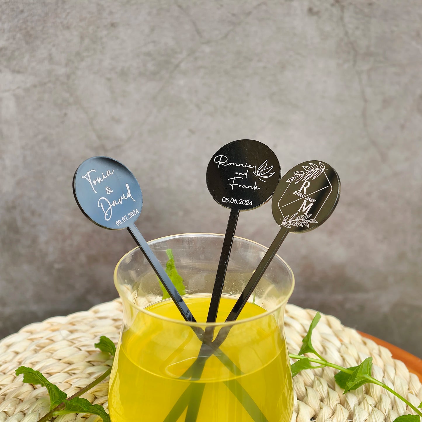 30/50/100pcs Custom Cocktail stirrers Personalised Drink Stirrers Wedding Decorations Baby Shower Swizzle Decoration Party Decor