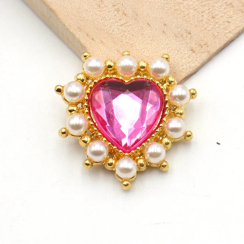 23MM fashion pearl and peach alloy accessories Diy wedding dress hair accessories invitation jewelry decorative accessories