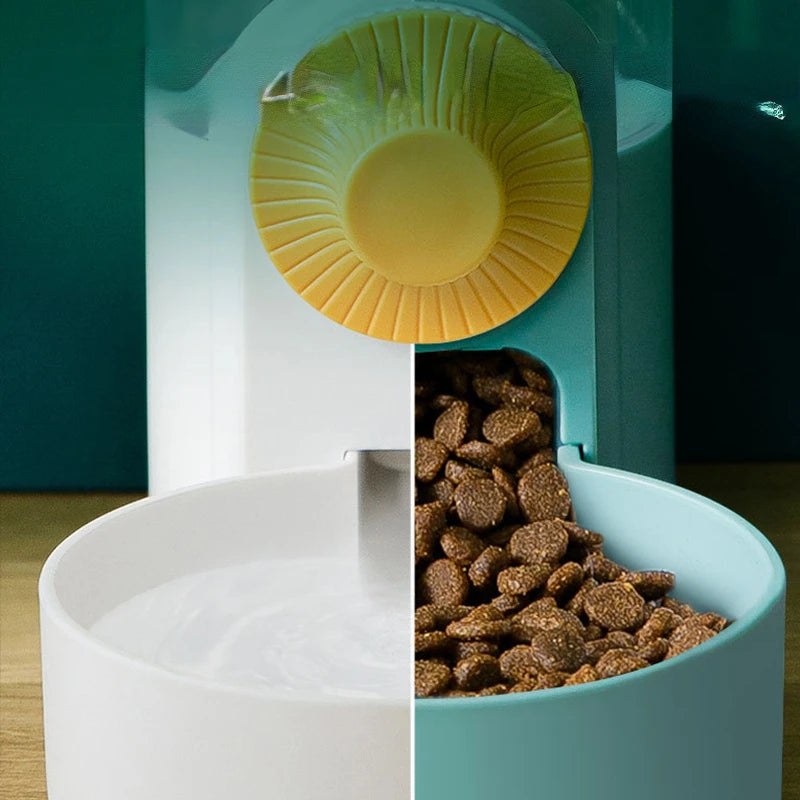 Automatic Pet Feeder Cage Hanging Bowl Water Bottle Food Container Dispenser For Puppy Cats Rabbit Birds Pet Feeding Product