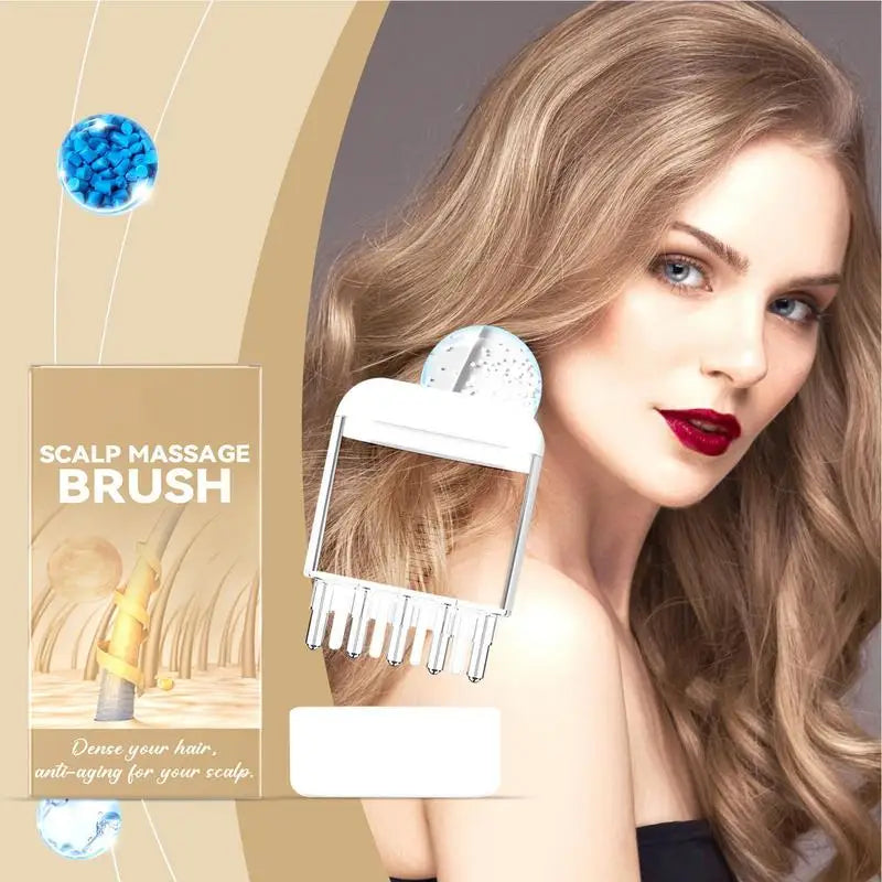 Hair Growth Oil Applicator Comb Scalp Massager Applicator Hair Root Massage Medicine Comb Hexagon Head Oil Roller Hair Care Tool