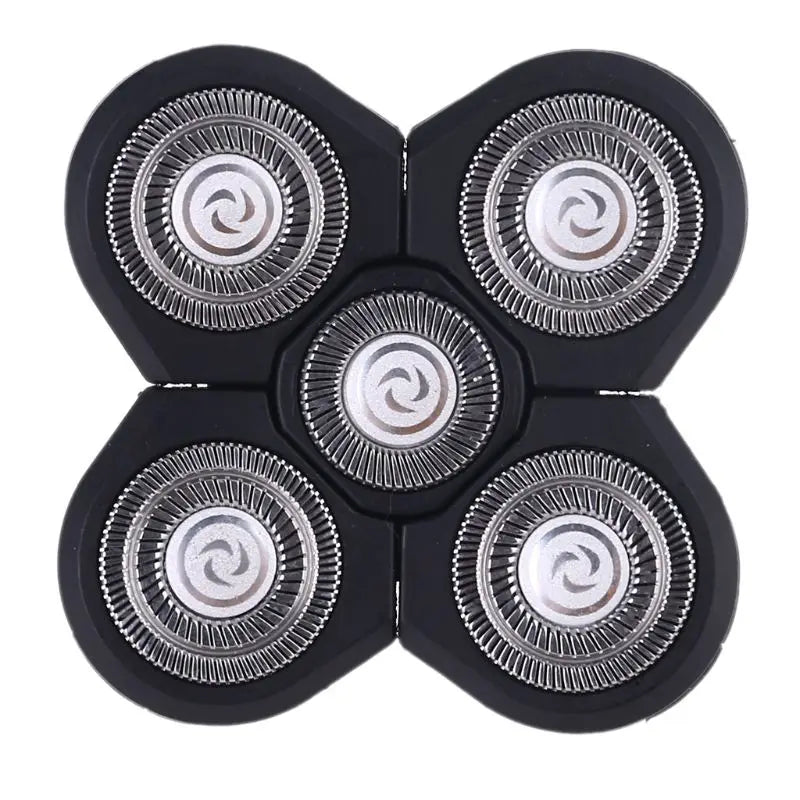 Replacement for Head Shavers 5 Heads Beard Hair Replacement Easy to Clean Electric Shaver Fit Your Face and for Dropship
