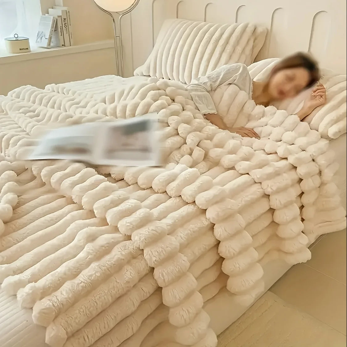 Double Sided Soft Shawl Blanket - Thick Warm Cover Blanket, Air Conditioning Blanket, Office Nap Blanket