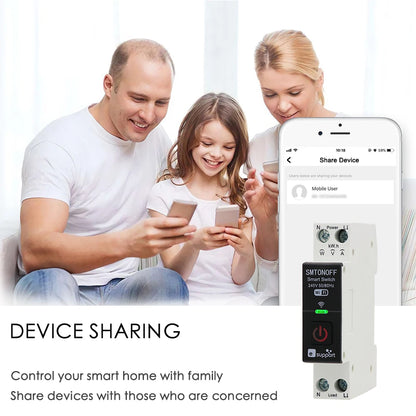 eWeLink Smart Switch with Power energy Monitoring Timer Switch App Monitoring Current  Voltage Consumption