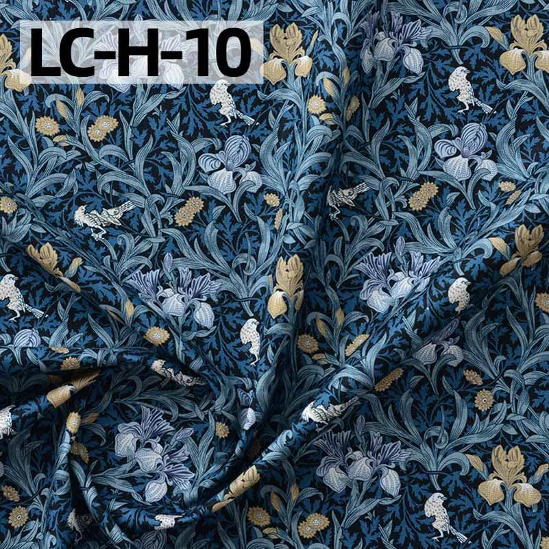 William Morris Fabric Cotton Digital Printing Classic Flower Printed Handmade Crafts Supplies Per Half Meter