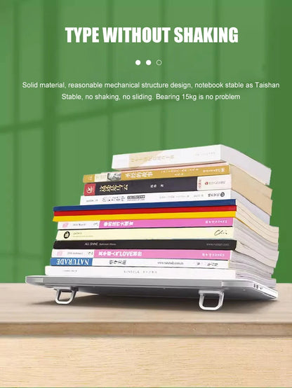 2pcs/Set Laptop Stand for Computer Keyboard Stand Riser Aluminum Mini Portable Laptop Stands for Notebook