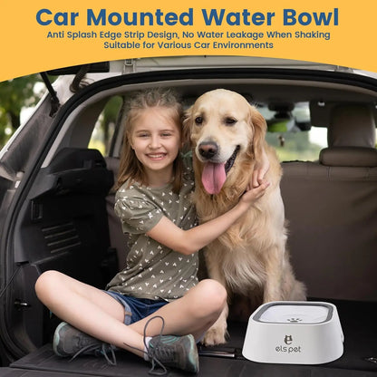 Dog Water Bowl Anti Splash No Slip Removable Design Vehicle Carried Travel Spill Proof Pet Bowls for Small Medium Dogs and Pets