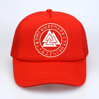 pagan amulet Men cap Scandinavian Viking jewelry Odin 's Symbol of Norse Viking Warrior Slavic Norway Valknut Baseball Caps