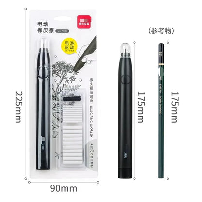 Electric Eraser Art Drawing Eraser Highlight Sketch Eraser for Students with Refills Correction Supplies Stationery