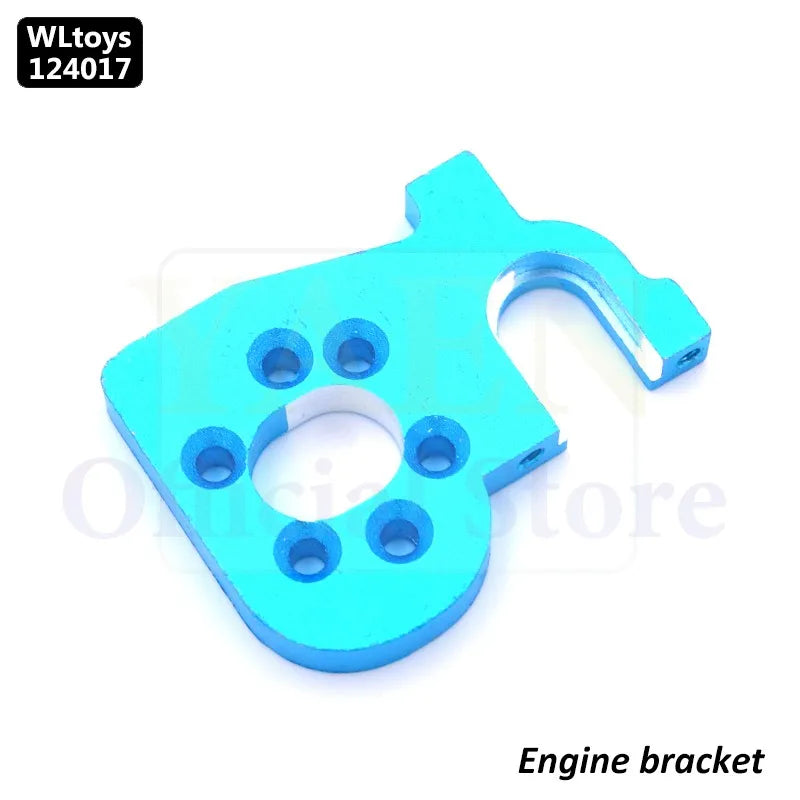 WLtoys 124017 1/12 RC Original Metal Spare Parts Swing Arm C Seat Bottom Motor Differential Gearbox Shock Absorbers Tire