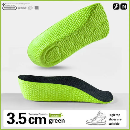 1Pair Height Increase Insoles for Men Women Shoes Flat Feet Arch Support Orthopedic Insoles Sneakers Heel Lift Half Shoe Pads