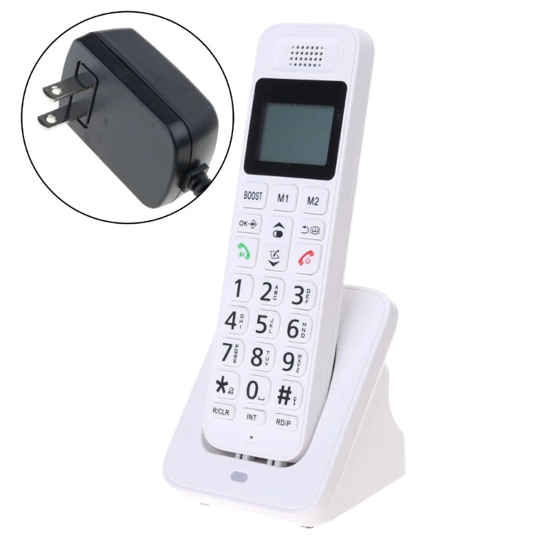 D1018 Handheld Wireless Phone Home Telephone with Clear Sound Quality and Low Radiation for Families