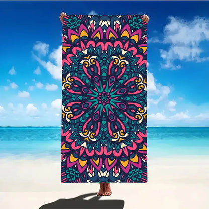 1PC Beach Towel Boho Design Bath Towels Extra Large Sand Free Quick Dry Travel Towels Gifts For Yoga Sports Adults