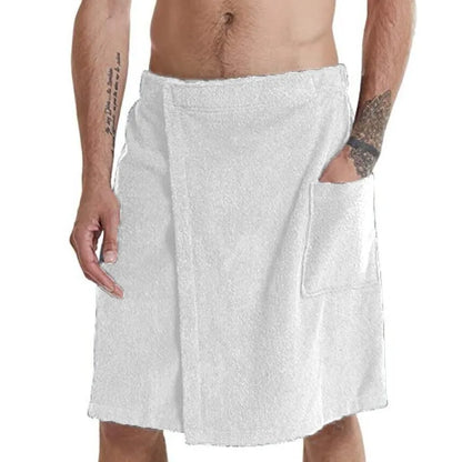 Bath Towel Beach Towel Men's Wearable Bath Towel Shower Room Bathrobe With Pocket Bath Towel Super Absorbent Microfiber Pajamas