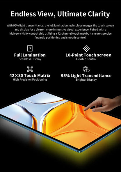 Teclast T70 Tablet MTK G99 Octa-Core 14inch FHD IPS Display 8GB RAM 256GB ROM Android 14 WIFI5G 10000mAh 13MP+8MP 4G Dual SIM