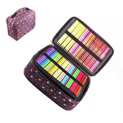 School Pencil Case Supplies 300 Slots Pencilcase Stationery Organizer Acsesories Large Capacity Pen Box Kit Aesthetic Bag Pouch