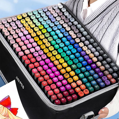 24-168 Color Alcohol Double-ended Oily Marker Painting Art Set Office Culture and Educational Supplies