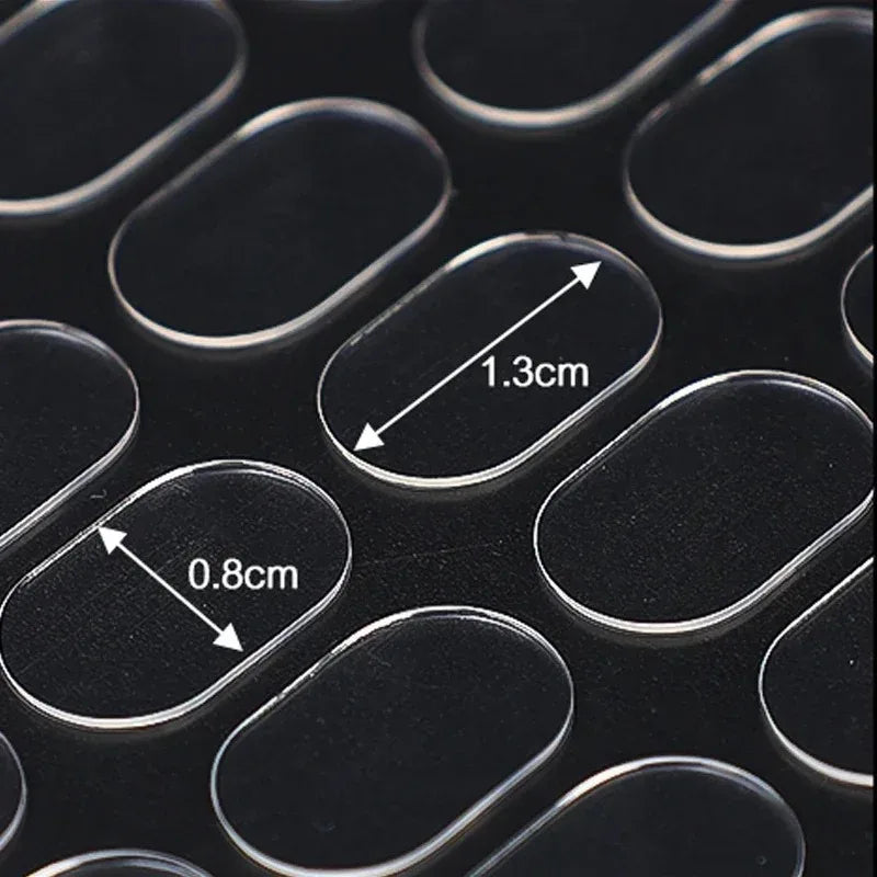 100-2000PCS Clear Gel Glue Pads Double-sided Adhesive Dots Removable Sticky Patch No Trace Wall Hanging Crafts Poster Doll Glue