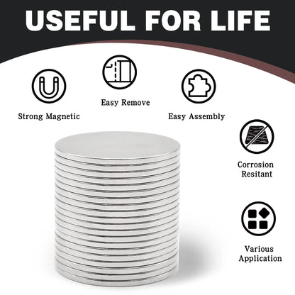 20x1mm Refrigerator Magnets, Whiteboard Magnets, Arts and Crafts Magnets, Small Magnets, Mini Magnets, Office Magnets