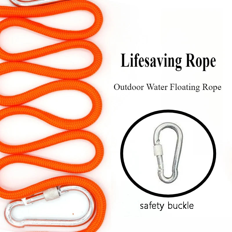 2pcs Lifesaving Ropes Water Floating Rope Outdoor Outdoor Safety Equipment Wear Resistant Saving Rope Rescue Line for Fishing