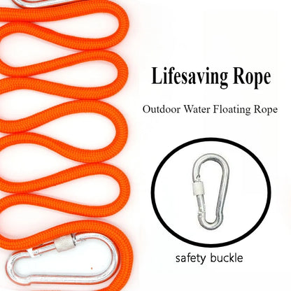 2pcs Lifesaving Ropes Water Floating Rope Outdoor Outdoor Safety Equipment Wear Resistant Saving Rope Rescue Line for Fishing