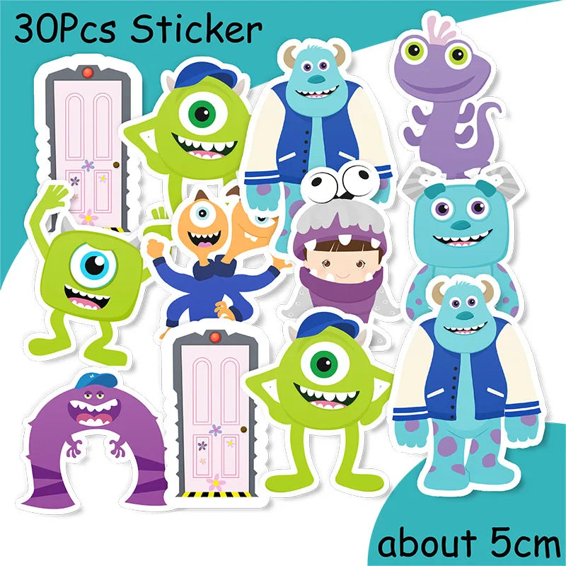 MINISO Monsters University Theme Birthday Party Decoration Party Supplies Hot Videos Scene Decoration Balloon Party Supplies