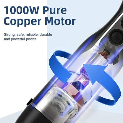 Wancle 1000W Immersion Hand Blender 4 in 1 Powerful Stick Blender Mixer 16 Speeds Adjustable for Protein Shakes Whipped Cream