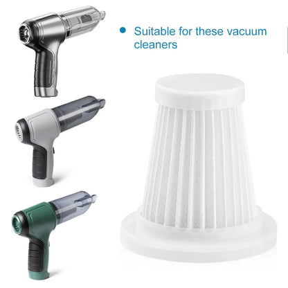5pcs Car Vacuum Cleaner Filter Washable Filter Replacement Parts Removable Recycling Vacuum Cleaner Replacement Filter Cartridge