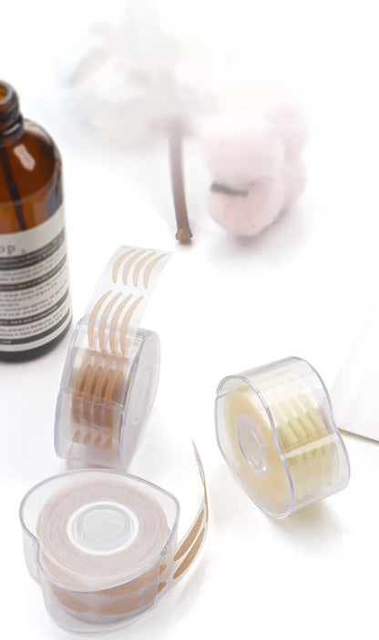 600Pcs Eyelid Tape Sticker Invisible Natural Self-adhesive Double Fold Eyelid Lace Paste Self Adhesive Clear Beige Makeup Tool