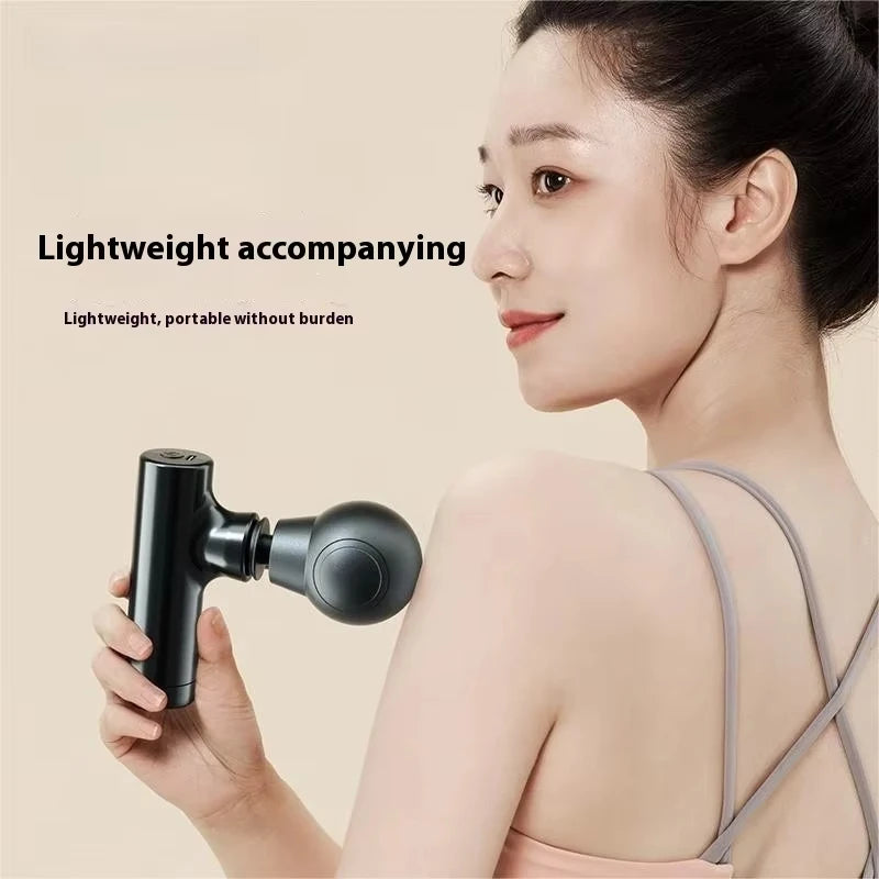 Portable Mini Massage Gun 3-Speed Deep Tissue for Shoulder Leg Foot Muscles Home Gym Use Mute Handheld Massager