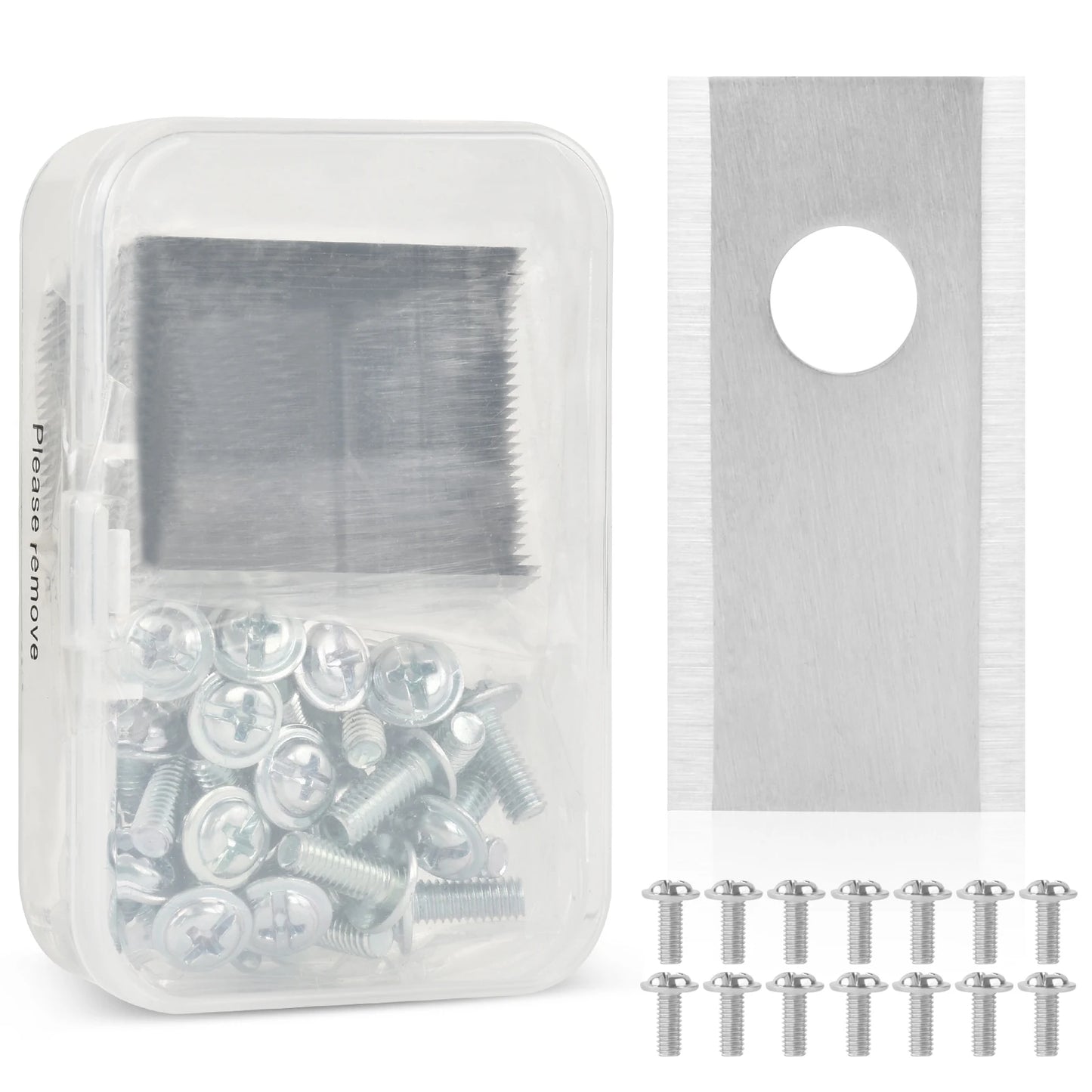 36*18*0.9mm 30pcs Replacement Blades for Robot Lawn Mower for Worx LandXcape Lawn Mower Blades Titanium Robot Lawn Mower Blades