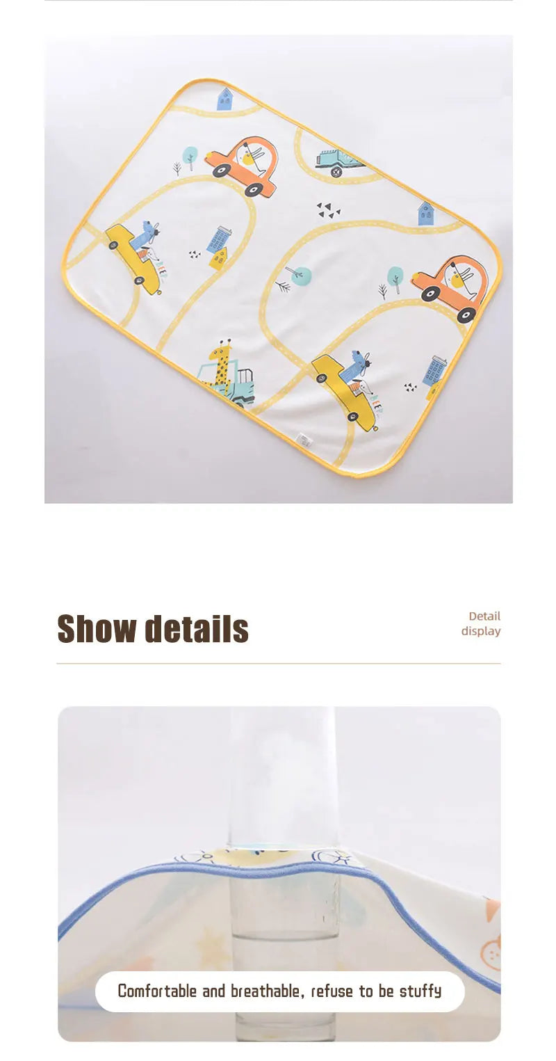 Large Size Baby Waterproof Diaper Changing Mat Reusable Diapers For Newborns Washable Mattress Pad Breathable Baby Diaper Bags