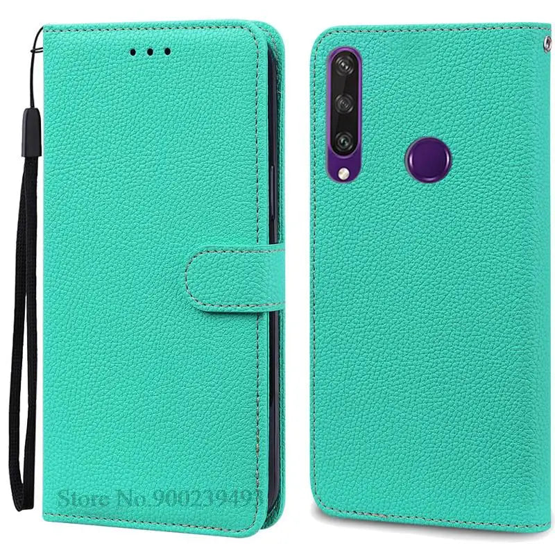 For Huawei Y6P Case Leather Wallet Flip Case For Huawei Y6p Case MED-LX9N Soft Full Cover Coque Fundas for Huawei Y6P Case