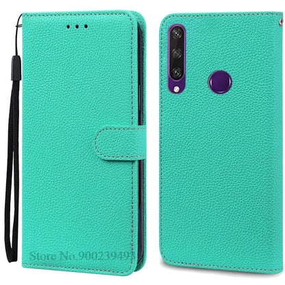 For Huawei Y6P Case Leather Wallet Flip Case For Huawei Y6p Case MED-LX9N Soft Full Cover Coque Fundas for Huawei Y6P Case