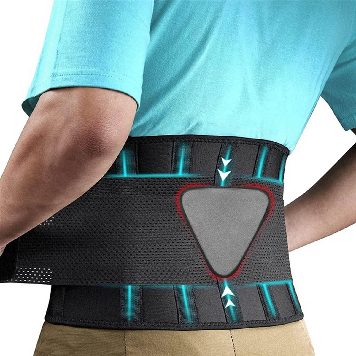 BHBD-Back Brace For Lower Back Pain, Back Support Belt For Women & Men, Breathable Lower Back Brace With Lumbar Pad(S) Durable