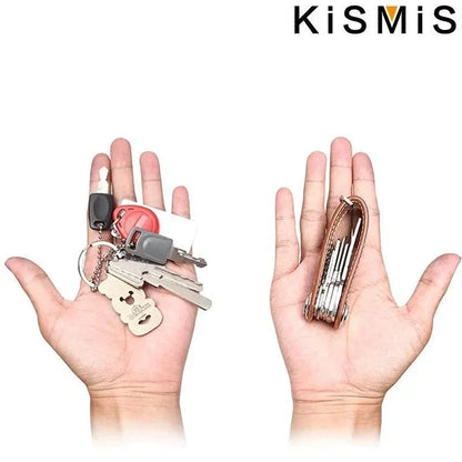 Car Key Pouch Storage Case Wallet Holder Keyring Collector Organizer Keychain Multifunctional Folding Pocket Keyholde