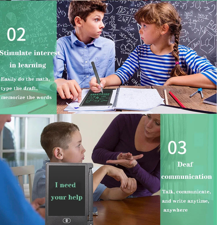 4.4 Inch LCD Mini Handwriting Tablet Kids Toy Small Drawing Board Writing Board Home Office Student Writing Drawing Magic Tablet