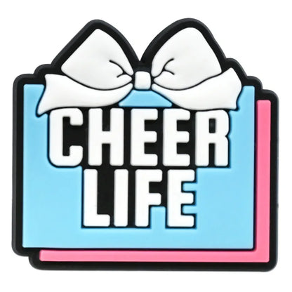 Cute Cheerleading Shoe Charms Decoration for Crocs Pin Accessories Charms Bracelet Wristband DIY Shoe Party Gifts