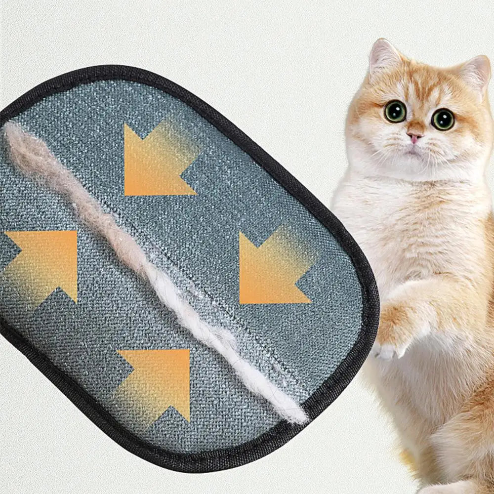 Portable Pet Grooming Brush Hair Removal Gloves Lint Remover For Clothes Sofa Two-way Hair Remover Multifunctional Accessory