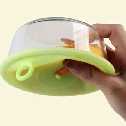 Stretchable Silicone Food Sealing Lid Time Recording Reusable Sealing Cover High-temperature Adjustable Silicone Caps Bowl