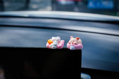 Cute Cars Accessories Funny Kawaii Animal Ornament Auto Central Control Screen Rearview Mirror Decor Car Accessories Interior