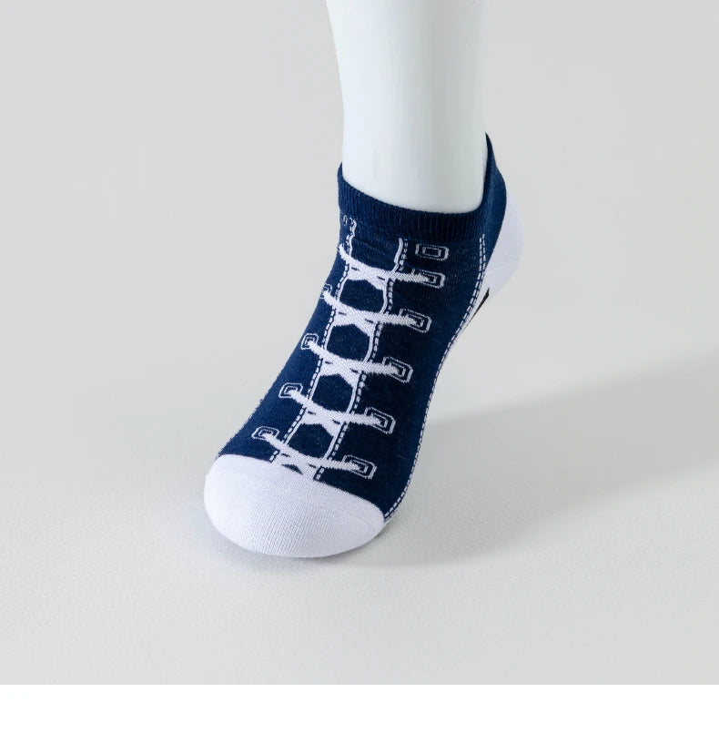 5 pairs of autumn and winter men's sports socks for summer leisure, sweat wicking, comfortable, lightweight, breathable basketba