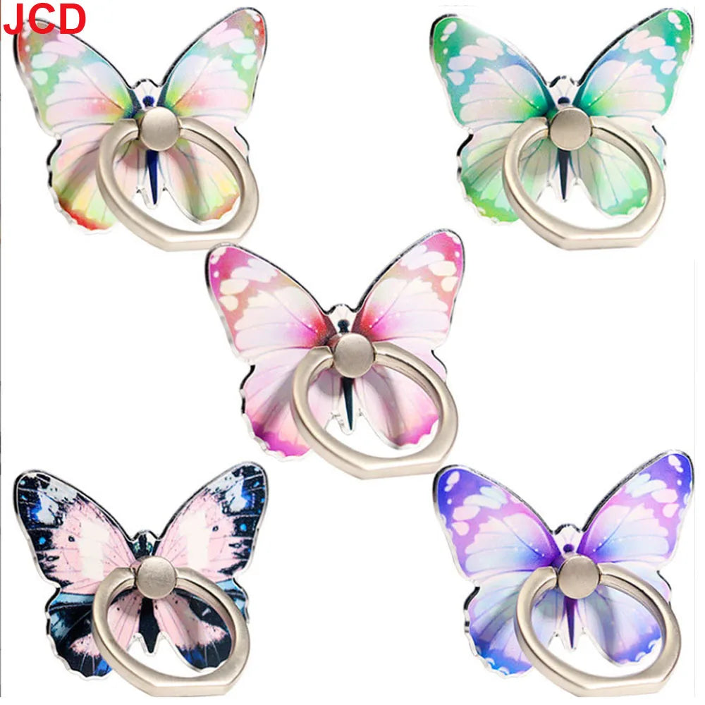 JCD 1pc Luxury Universal Beautiful Butterfly Mobile Phone Handle Holder Suitable Mobile Phone Ring Holder Mobile Phone Holder