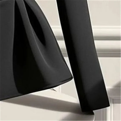 New High End Fashion Suit Jacket Women Office Lady Elegant Long Sleeve Coat Slim Waist Belt Irregular Hem Office Lady Outwear