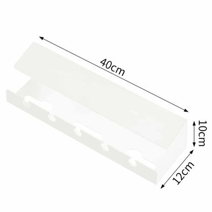 2024 Under Desk Cable Management Cable Tray Under Desk With Clamp Power Strip Cord Holder No Drilling Sturdy Spacious supplies