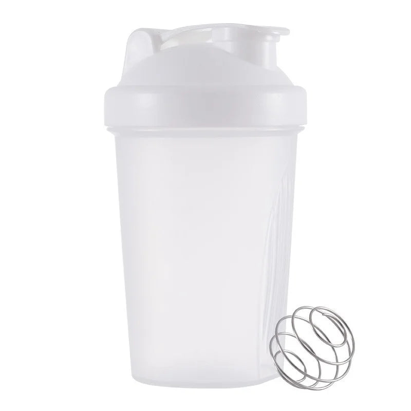 Sports water cup with Shaker Balls Leak Proof Drink Shaker Bottle Whey Protein Powder Mixing Bottle Fitness Gym Shaker Drink Cup